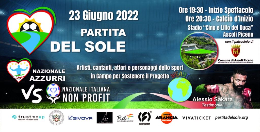 Ascoli Piceno, raccolti 10mila euro per il progetto “We Aut” nella Partita del Sole al ”Del Duca”
